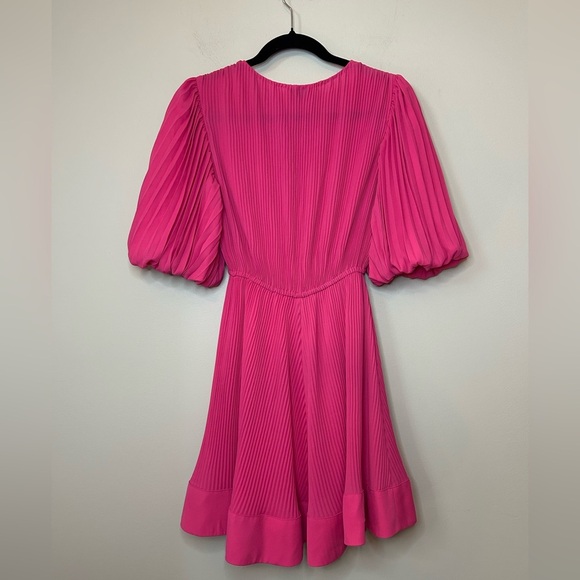 Milly Pink Pleated Dress Size 4 - Picture 4 of 9